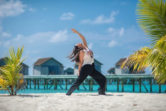 Summer wellness — moving freely on the beach